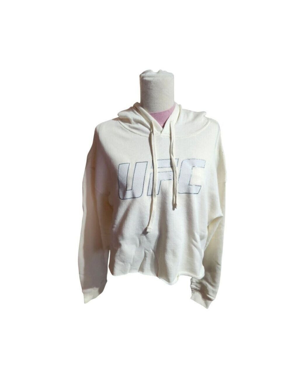 UFC tank with hood  size small/medium, color pink and yellow